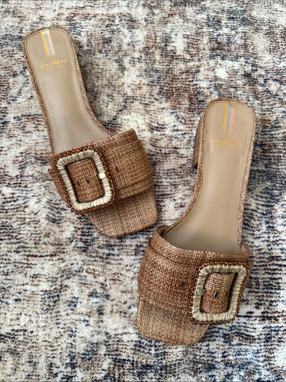 Sam Edelman Deacon Bead - Slide Sandal with Decorative Buckle